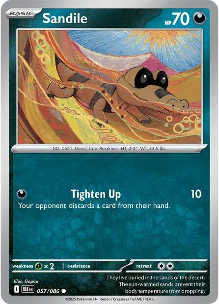 Sandile (057/086) [Scarlet & Violet: Black Bolt]-1