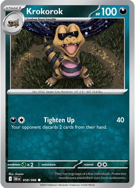 Krokorok (058/086) [Scarlet & Violet: Black Bolt]-1