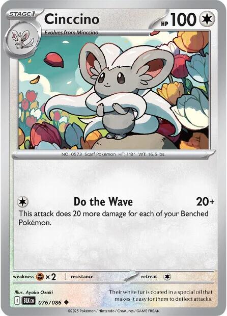 Cinccino (076/086) [Scarlet & Violet: Black Bolt]-1