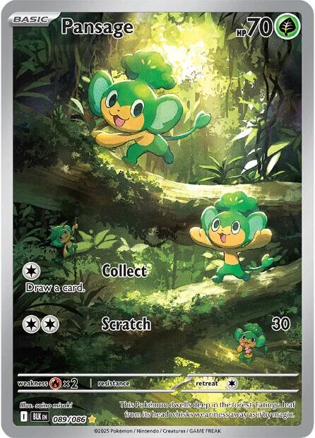 Pansage (089/086) [Scarlet & Violet: Black Bolt]-1