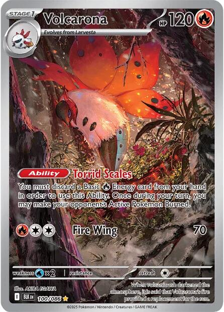 Volcarona (100/086) [Scarlet & Violet: Black Bolt]-1