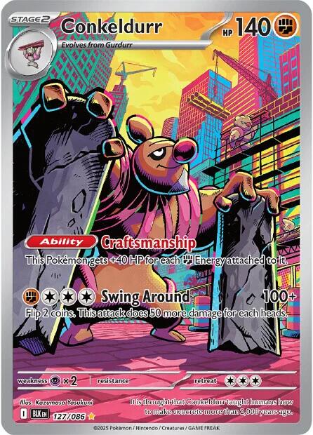Conkeldurr (127/086) [Scarlet & Violet: Black Bolt]-1