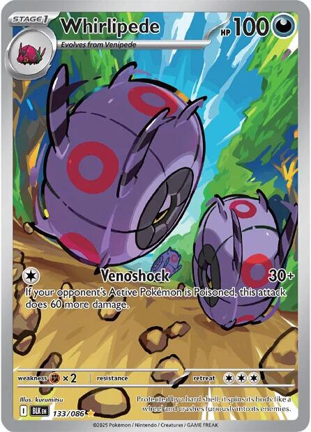 Whirlipede (133/086) [Scarlet & Violet: Black Bolt]-1