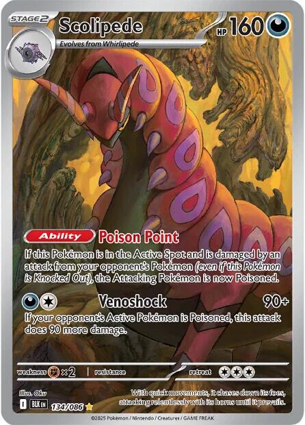 Scolipede (134/086) [Scarlet & Violet: Black Bolt]-1