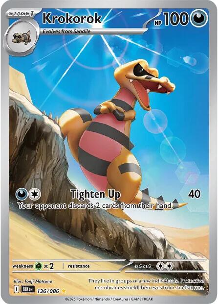 Krokorok (136/086) [Scarlet & Violet: Black Bolt]-1