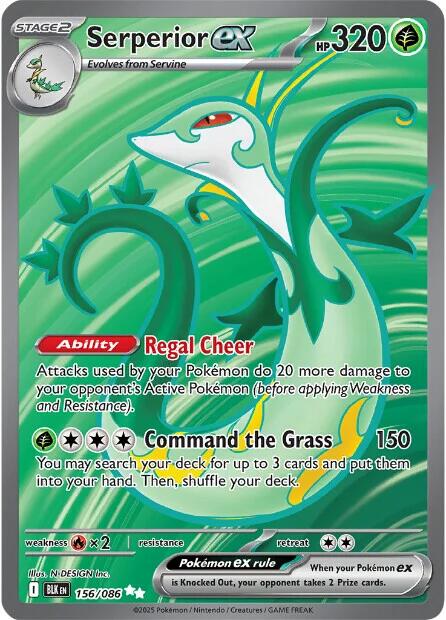Serperior ex (156/086) [Scarlet & Violet: Black Bolt]-1