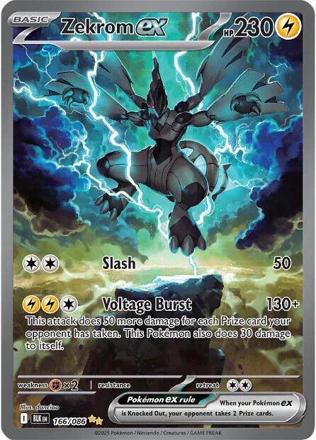 Zekrom ex (166/086) [Scarlet & Violet: Black Bolt]-1