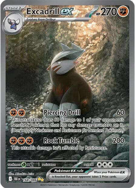 Excadrill ex (168/086) [Scarlet & Violet: Black Bolt]-1