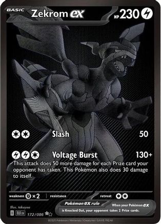 Zekrom ex (172/086) [Scarlet & Violet: Black Bolt]-1