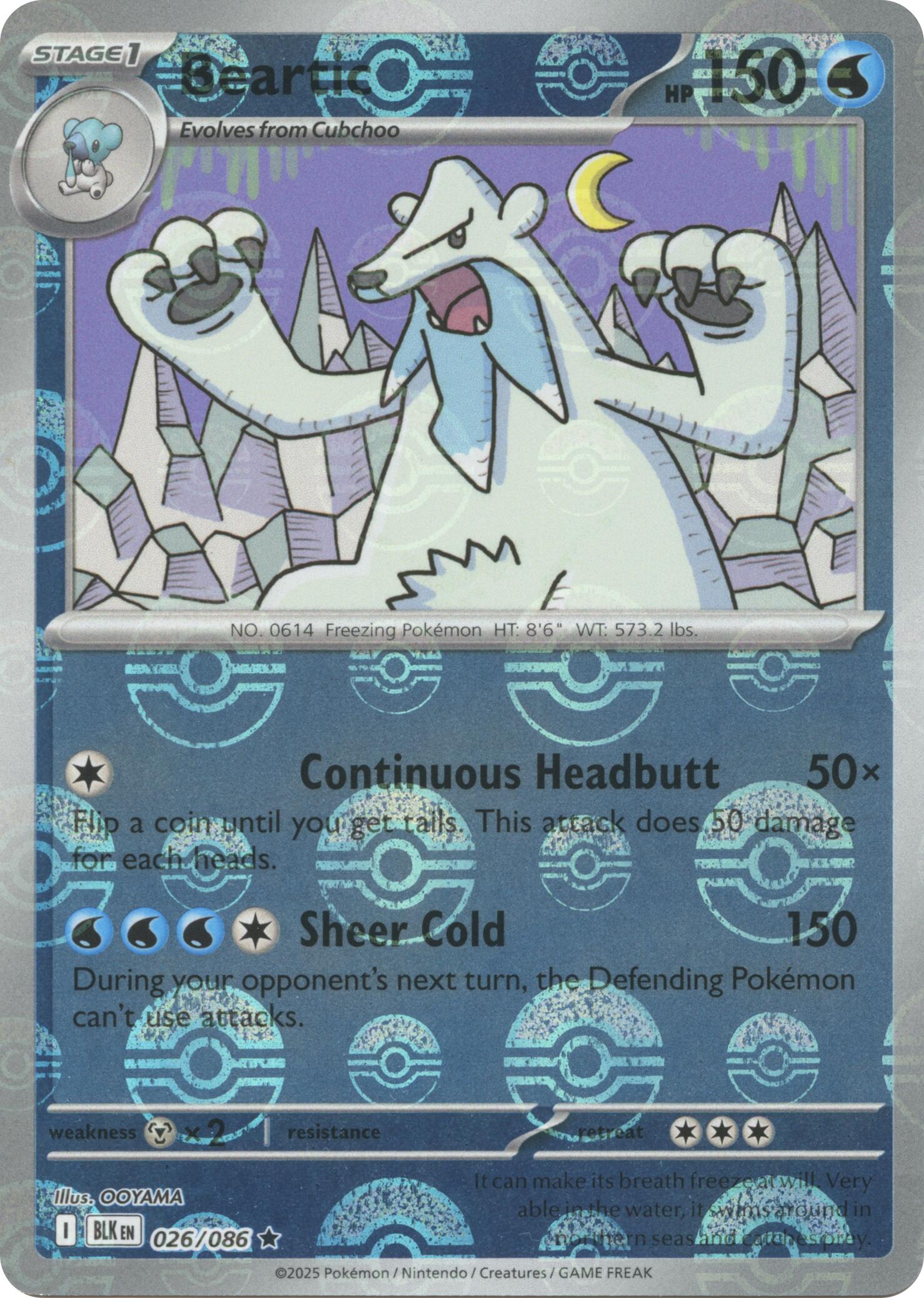 Beartic (026/086) (Poke Ball Pattern) [Scarlet & Violet: Black Bolt]-1