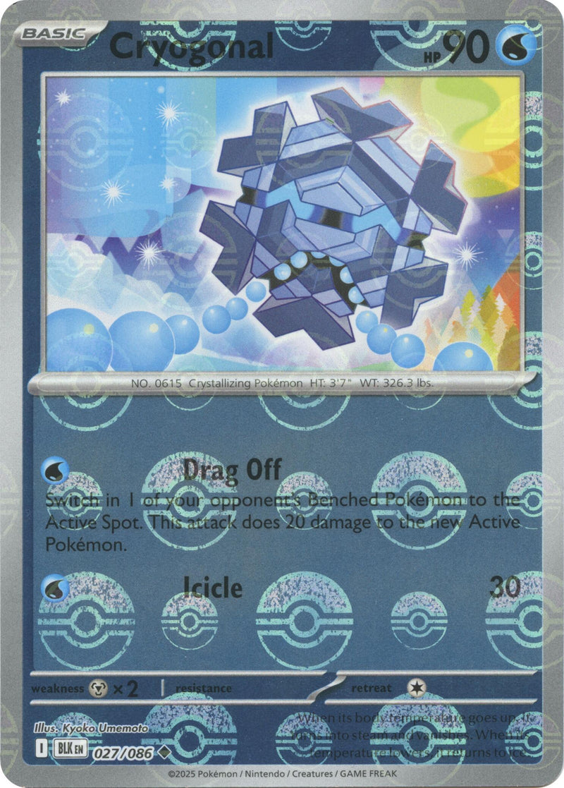 Cryogonal (027/086) (Poke Ball Pattern) [Scarlet & Violet: Black Bolt]-1