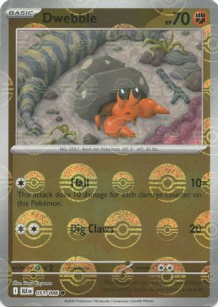 Dwebble (051/086) (Poke Ball Pattern) [Scarlet & Violet: Black Bolt]-1