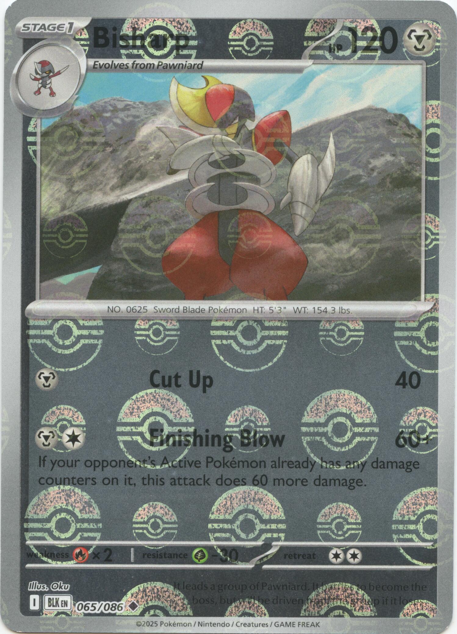 Bisharp (065/086) (Poke Ball Pattern) [Scarlet & Violet: Black Bolt]-1