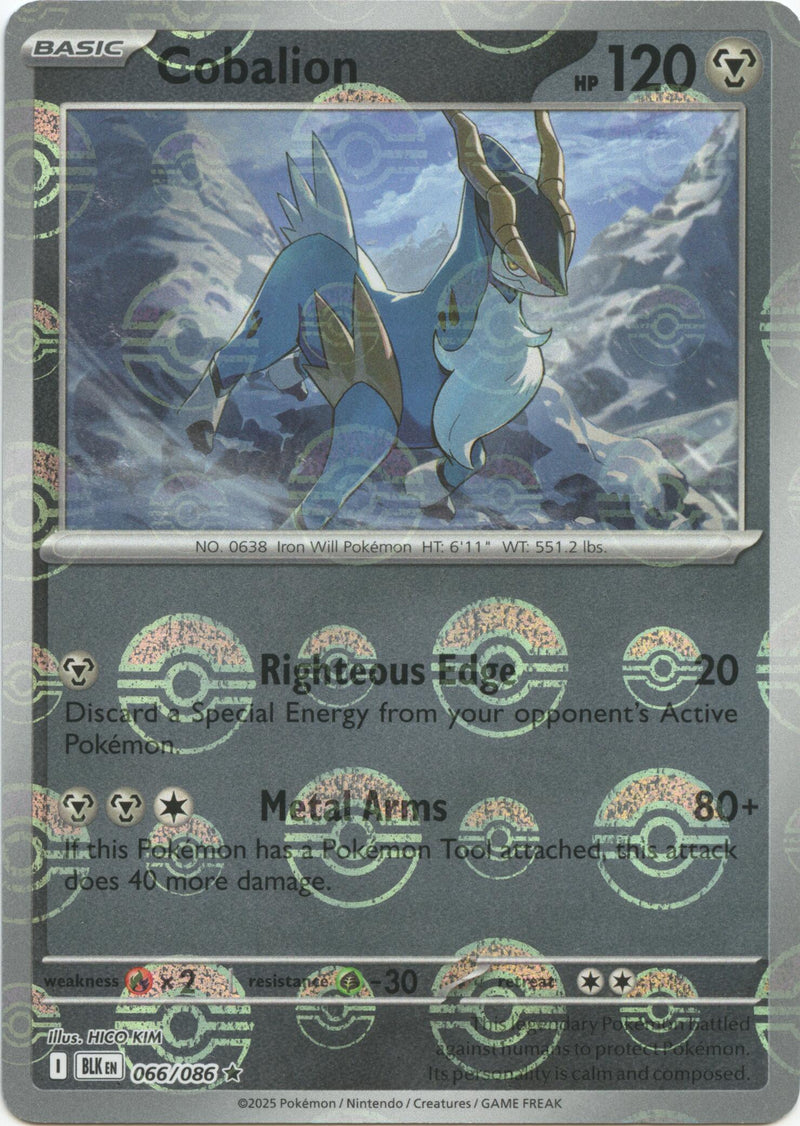 Cobalion (066/086) (Poke Ball Pattern) [Scarlet & Violet: Black Bolt]-1