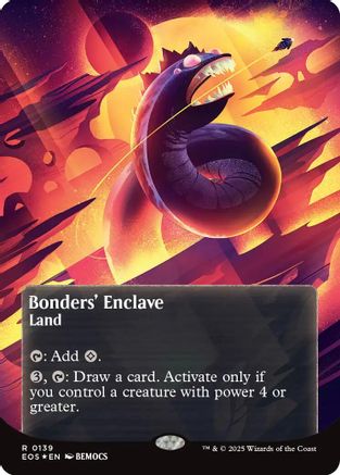 Bonders' Enclave (0136) (Borderless) (Galaxy Foil) [Edge of Eternities: Stellar Sights]-1