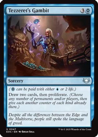 Tezzeret's Gambit [Edge of Eternities Commander]-1
