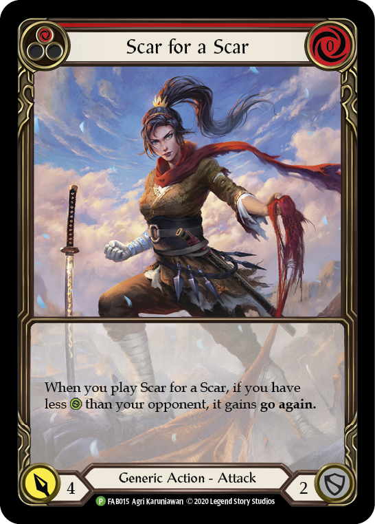 Scar for a Scar [FAB015] (Promo)  1st Edition Rainbow Foil-1