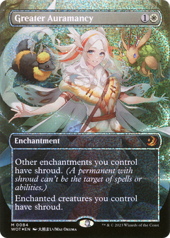 Greater Auramancy (Anime Borderless) (Confetti Foil) [Wilds of Eldraine: Enchanting Tales]-1
