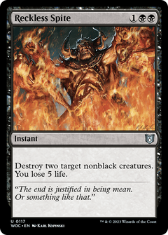 Reckless Spite [Wilds of Eldraine Commander]-1