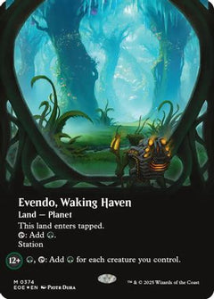 Evendo, Waking Haven (Borderless) (Galaxy Foil) [Edge of Eternities]-1