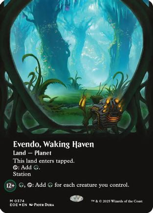 Evendo, Waking Haven (Borderless) (Galaxy Foil) [Edge of Eternities]-1