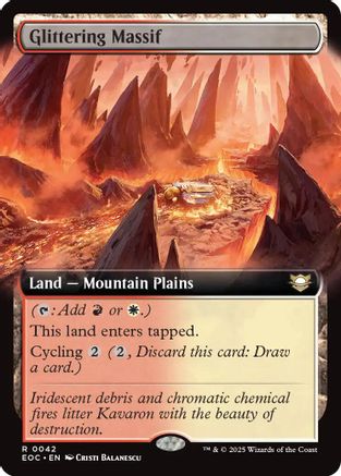 Glittering Massif (Extended Art) [Edge of Eternities Commander]-1