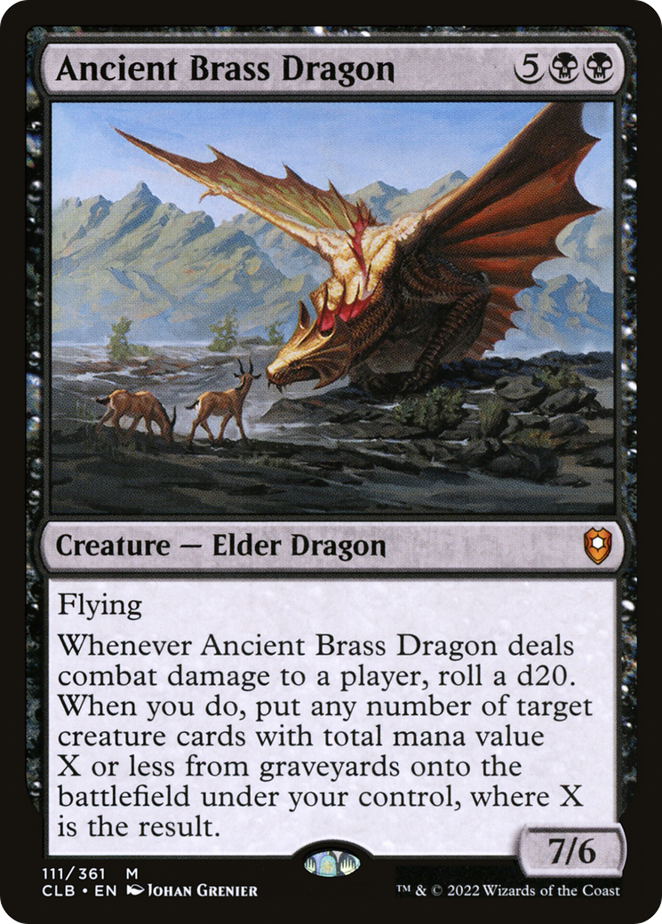 Ancient Brass Dragon [Commander Legends: Battle for Baldur's Gate]-1