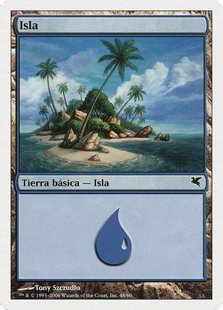 Island (Spanish) - "Isla" (G48) (PSAL-G48) - Magic Encyclopedia 2005 (Salvat/Hachette)-1
