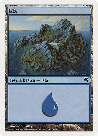 Island (Spanish) - "Isla" (G35) (PSAL-G35) - Magic Encyclopedia 2005 (Salvat/Hachette)-1