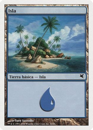 Island (Spanish) - "Isla" (H32) (PSAL-H32) - Magic Encyclopedia 2005 (Salvat/Hachette)-1