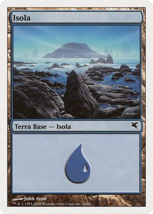 Island (Italian) - "Isola" (H34) (PSAL-H34) - Magic Encyclopedia 2005 (Salvat/Hachette)-1