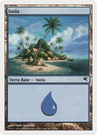 Island (Italian) - "Isola" (H21) (PSAL-H21) - Magic Encyclopedia 2005 (Salvat/Hachette)-1