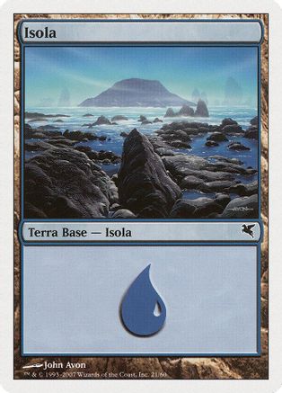 Island (Italian) - "Isola" (E21) (PSAL-E21) - Magic Encyclopedia 2005 (Salvat/Hachette)-1