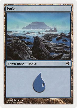 Island (Italian) - "Isola" (E8) (PSAL-0E8) - Magic Encyclopedia 2005 (Salvat/Hachette)-1