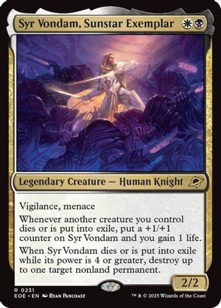 Syr Vondam, Sunstar Exemplar [Edge of Eternities]-1