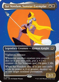 Syr Vondam, Sunstar Exemplar (Borderless) [Edge of Eternities]-1
