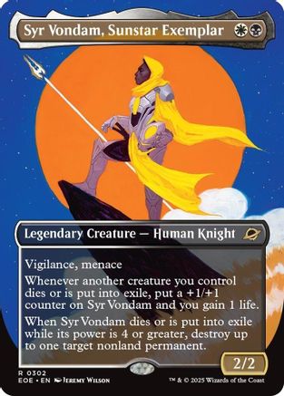 Syr Vondam, Sunstar Exemplar (Borderless) [Edge of Eternities]-1