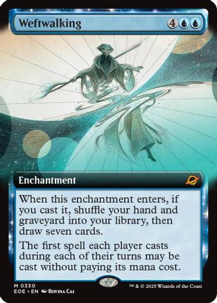 Weftwalking (Extended Art) (EOE-330) - Edge of Eternities-1