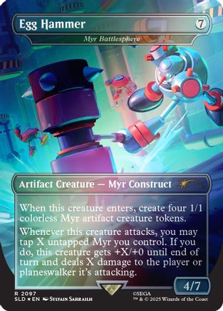 Egg Hammer - Myr Battlesphere (Rainbow Foil) [Secret Lair Drop Series]-1