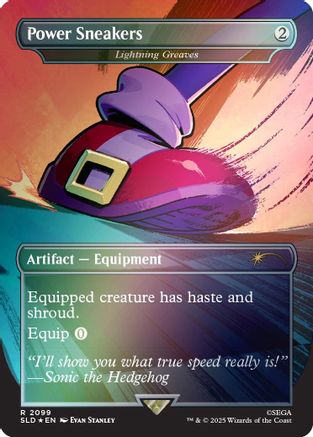 Power Sneakers - Lightning Greaves (Rainbow Foil) [Secret Lair Drop Series]-1