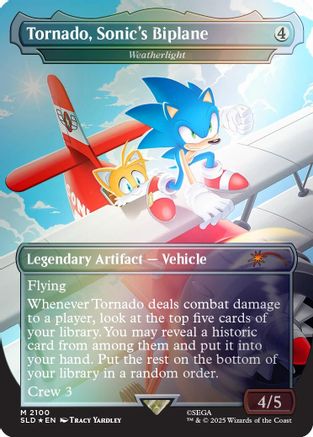 Tornado, Sonic's Biplane - Weatherlight (Rainbow Foil) [Secret Lair Drop Series]-1