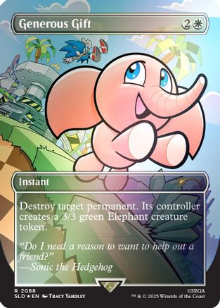 Generous Gift (2088) (Rainbow Foil) [Secret Lair Drop Series]-1