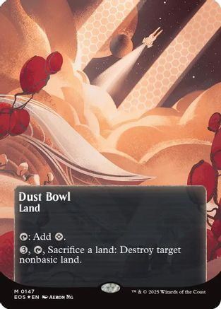 Dust Bowl (0057) (Borderless) (Galaxy Foil) [Edge of Eternities: Stellar Sights]-1