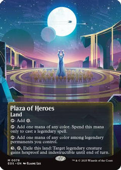 Plaza of Heroes (0078) (Borderless) [Edge of Eternities: Stellar Sights]-1