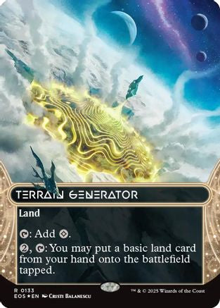 Terrain Generator (0133) (Borderless) (Galaxy Foil) [Edge of Eternities: Stellar Sights]-1