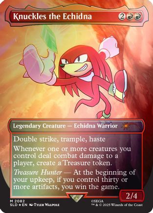Knuckles the Echidna (Rainbow Foil) [Secret Lair Drop Series]-1