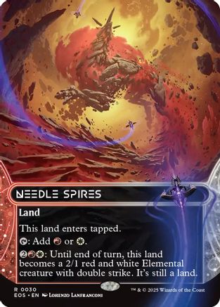 Needle Spires (0030) (Borderless) [Edge of Eternities: Stellar Sights]-1