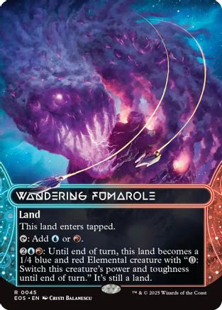 Wandering Fumarole (0045) (Borderless) (EOS-045) - Edge of Eternities: Stellar Sights-1