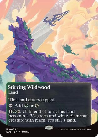 Stirring Wildwood (0084) (Borderless) [Edge of Eternities: Stellar Sights]-1