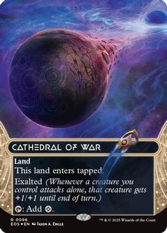 Cathedral of War (0096) (Borderless) (Galaxy Foil) [Edge of Eternities: Stellar Sights]-1